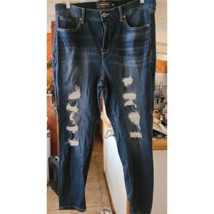 Sky high skinny jeans